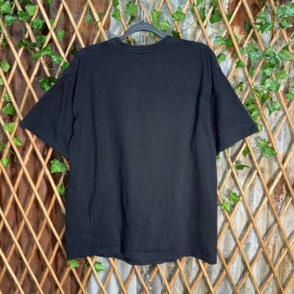 Vintage Y2K old school forever wings iron cross skull tshirt - Picture 2 of 4